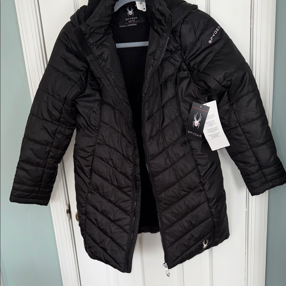 Spyder Quilted Black Puffer Coat